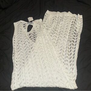 White Knit Sleeveless Coverup NWT